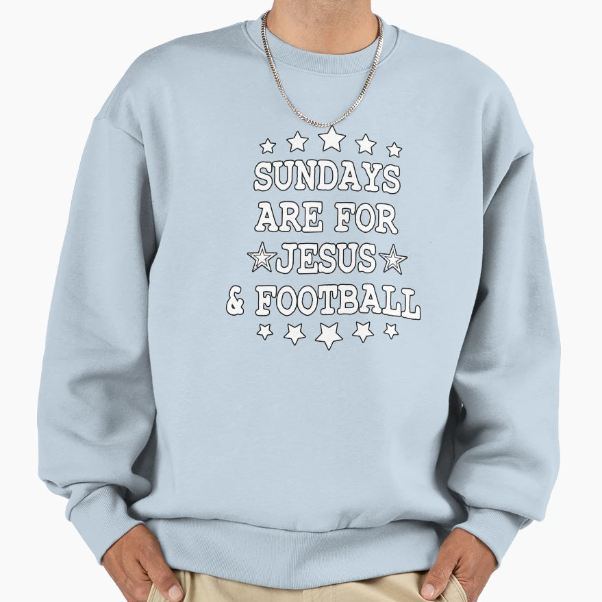 American Sundays Are Jesus And Sweatshirt - Minimalist Print Unisex - T-Shirt, Sweatshirt, Hoodie