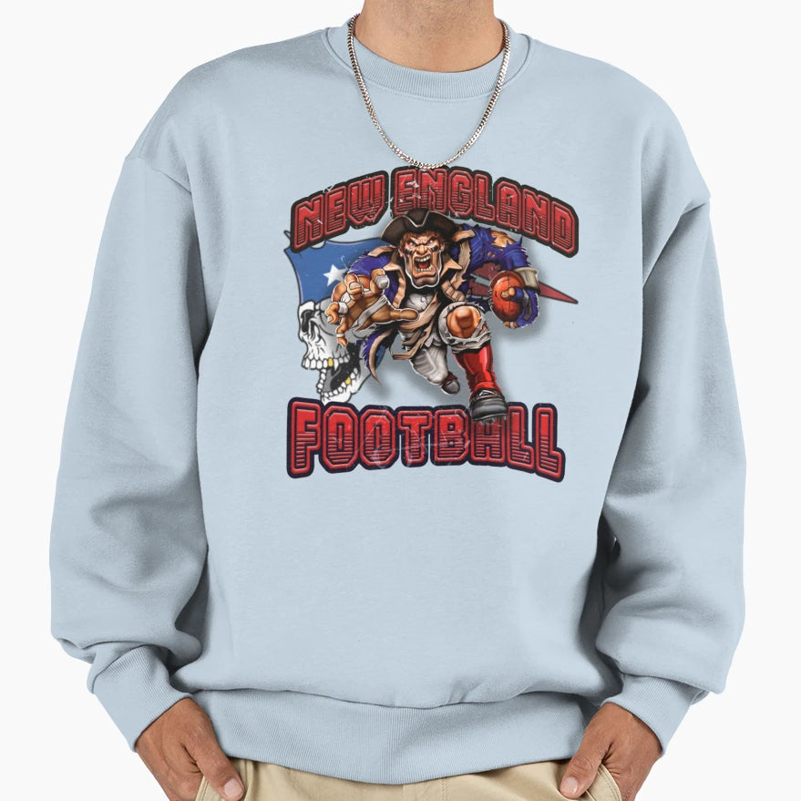 New England Football Detroit Sweatshirt - Casual Everyday Wear Men Women - T-Shirt, Sweatshirt, Hoodie