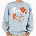 Eat Sleep Rugby Sweatshirt - Graphic Print Unisex - T-Shirt, Sweatshirt, Hoodie
