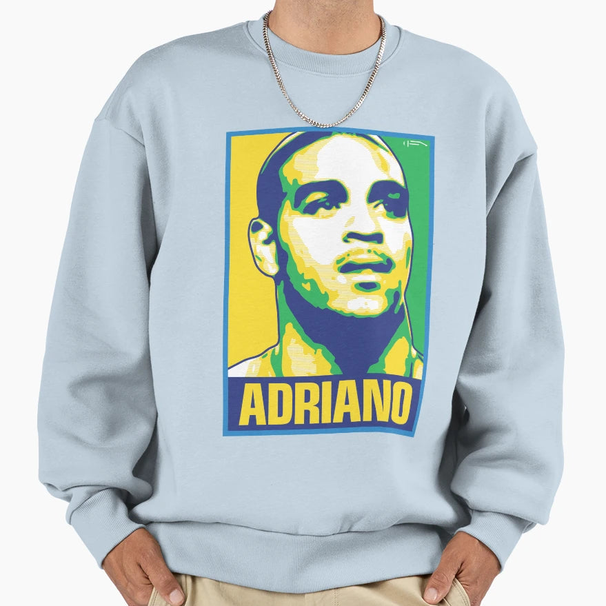 Adriano Brazil Sweatshirt - Aesthetic Graphic Men Women - T-Shirt, Sweatshirt, Hoodie