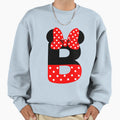 Minnie Monogram B Sweatshirt - Unique Graphic Men Women - T-Shirt, Sweatshirt, Hoodie