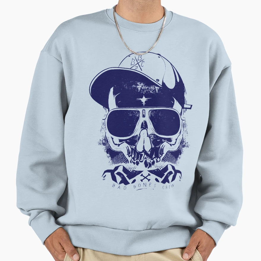 Skeleton Skull Sweatshirt - Novelty Apparel for Adults - T-Shirt, Sweatshirt, Hoodie