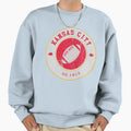 Kansas City Football Logo White Sweatshirt - Novelty Apparel Unisex - T-Shirt, Sweatshirt, Hoodie