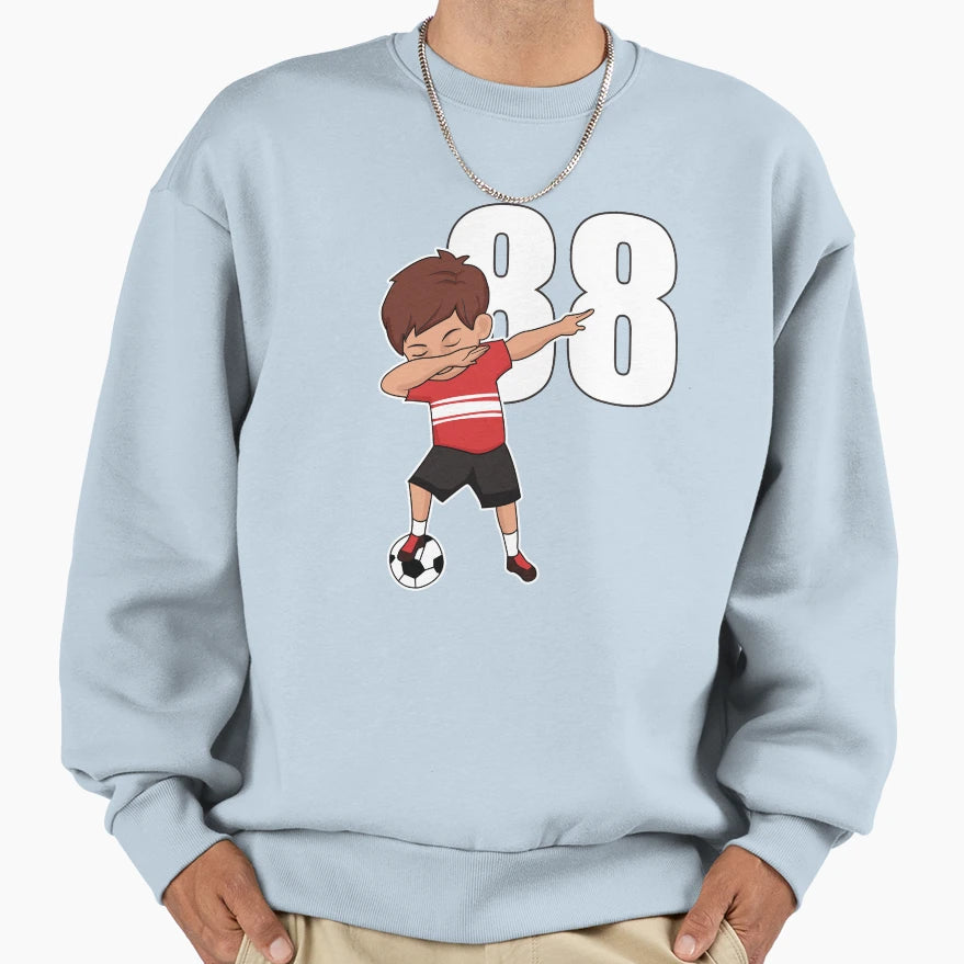Awesome Soccer Player Number 88 Sweatshirt - Novelty Apparel Men Women - T-Shirt, Sweatshirt, Hoodie