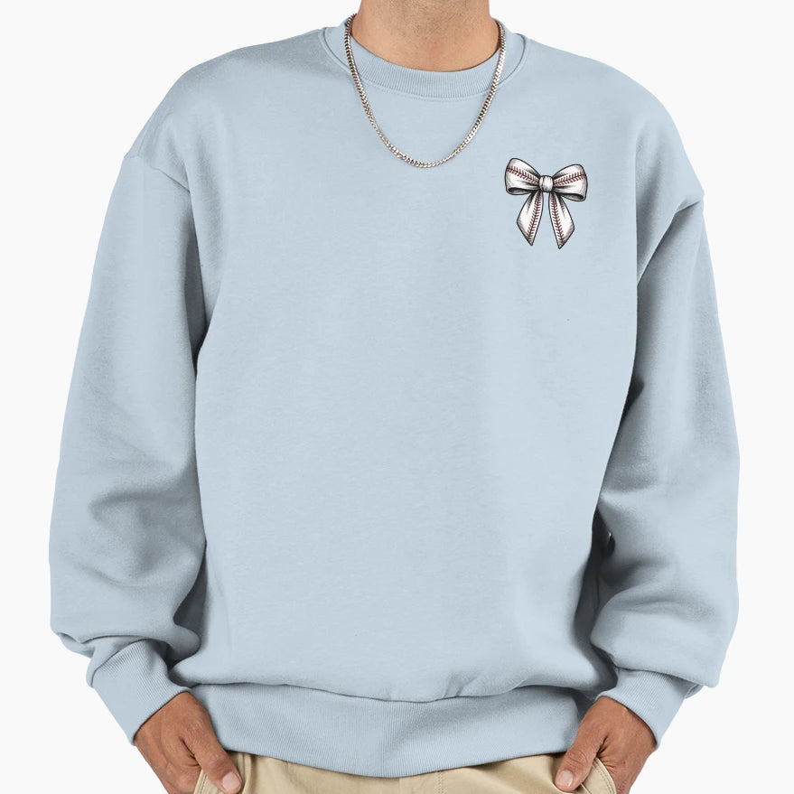 Baseball Thread Ribbon White Red Sweatshirt - Trendy Graphic Men Women - T-Shirt, Sweatshirt, Hoodie