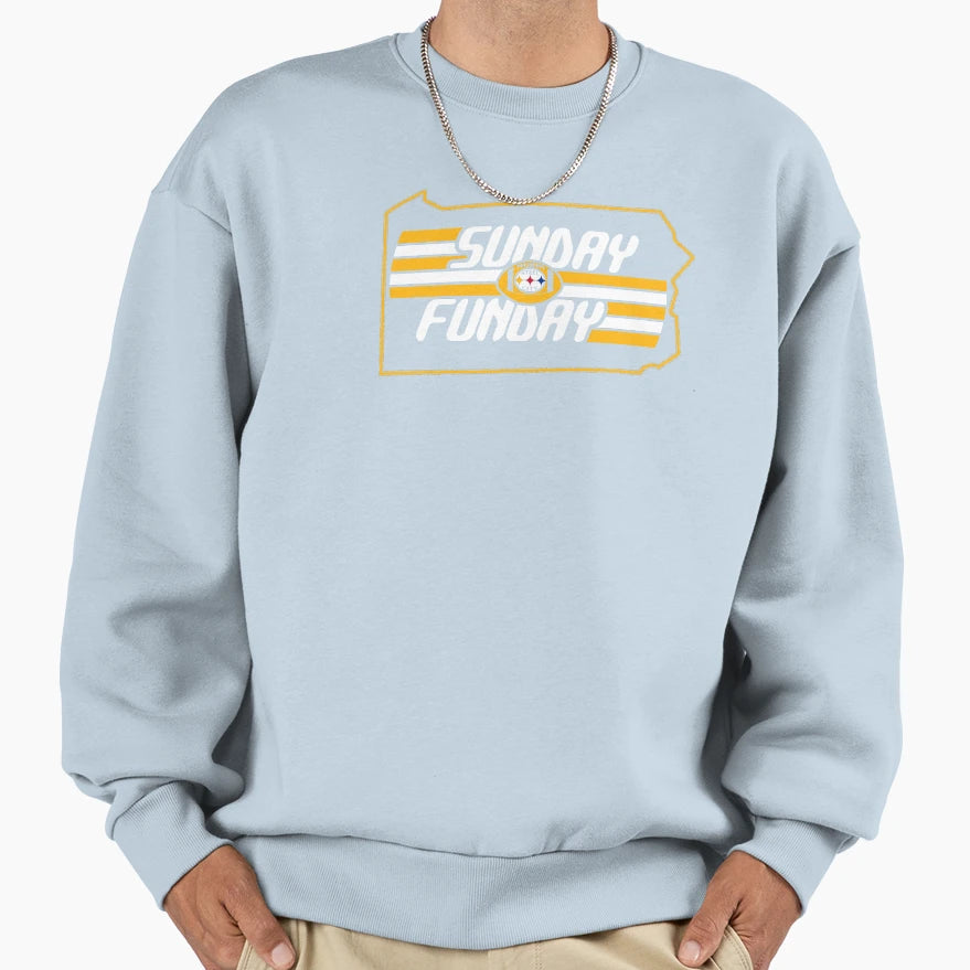 Pittsburgh Pro Football Sunday Fun Fan Sweatshirt - Trendy Graphic Unisex - T-Shirt, Sweatshirt, Hoodie