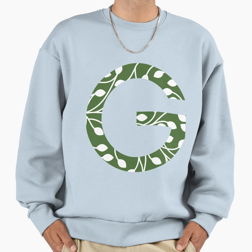 G Initials Ecological Sweatshirt - Casual Everyday Wear for Adults - T-Shirt, Sweatshirt, Hoodie