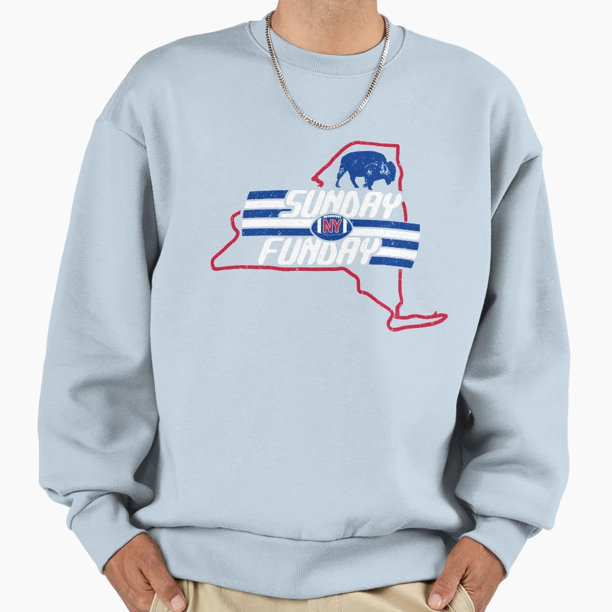 Buffalo Football Fan Western New Sweatshirt - Minimalist Print Men Women - T-Shirt, Sweatshirt, Hoodie