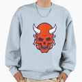 Angry Devil Skull Sweatshirt - Fun Novelty Design for Adults - T-Shirt, Sweatshirt, Hoodie