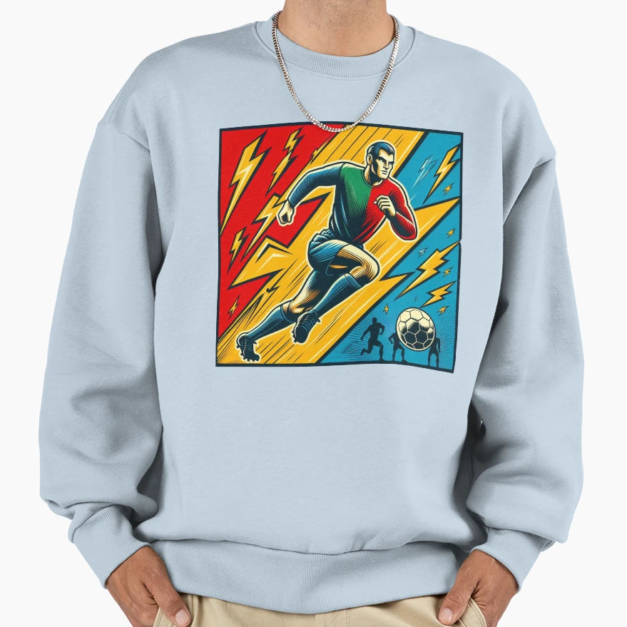 Footballer Sweatshirt - Trendy Graphic for Adults - T-Shirt, Sweatshirt, Hoodie
