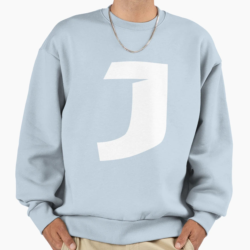J Japanese Character Font Family Gift Sweatshirt - Graphic Print Men Women - T-Shirt, Sweatshirt, Hoodie
