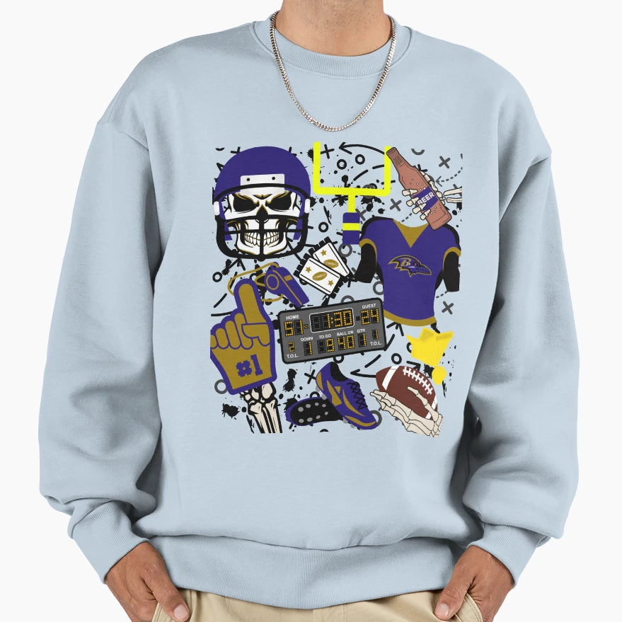 Ravens Sweatshirt - Aesthetic Graphic Unisex - T-Shirt, Sweatshirt, Hoodie