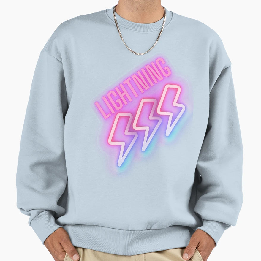 Lightning Sweatshirt - Fun Novelty Design Men Women - T-Shirt, Sweatshirt, Hoodie