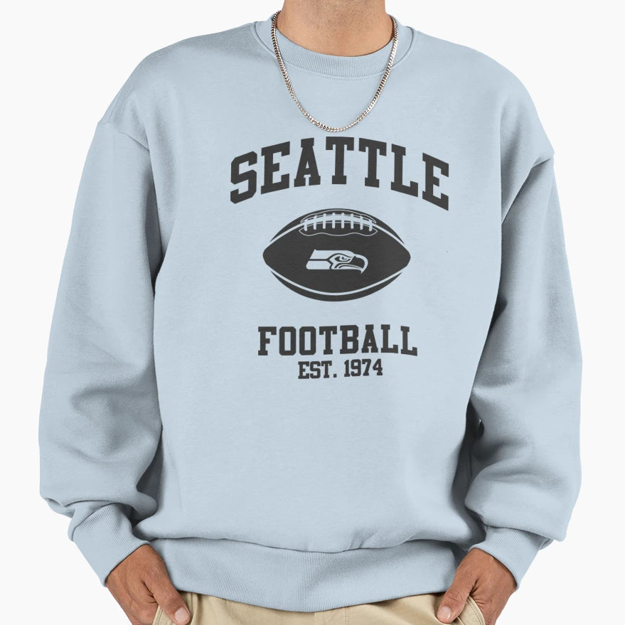 Seattle Football Team Sweatshirt - Unique Graphic Men Women - T-Shirt, Sweatshirt, Hoodie