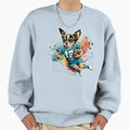 Chihuahua Dog Playing American Sweatshirt - Custom Art Print for Adults - T-Shirt, Sweatshirt, Hoodie