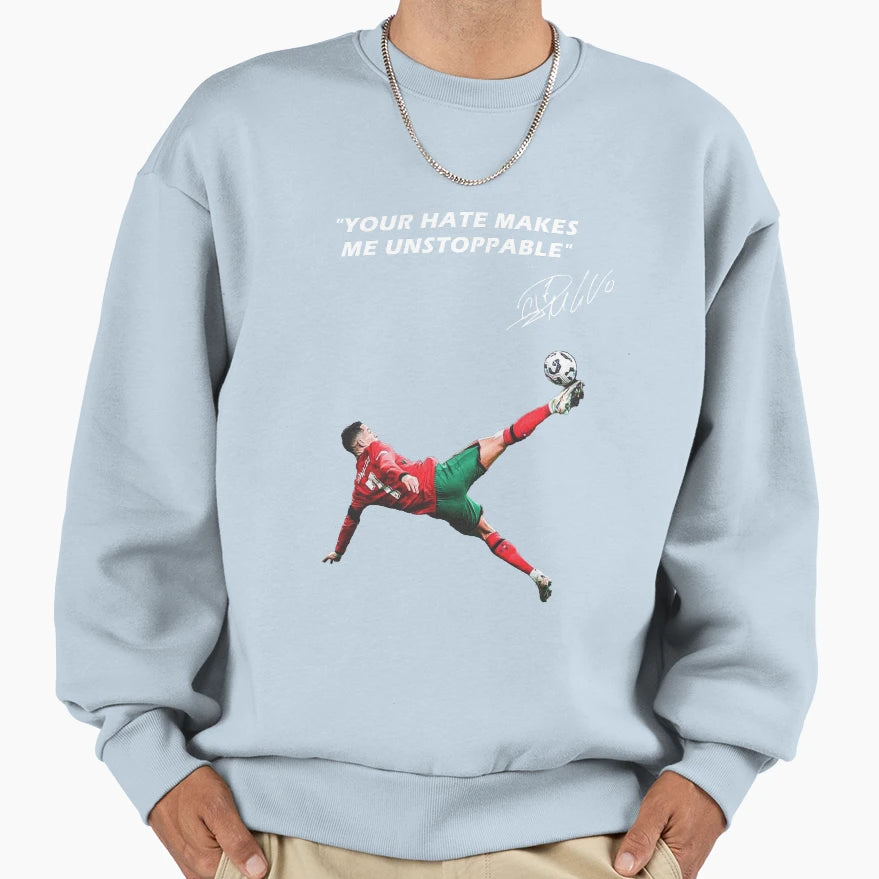 Cristiano Ronaldo Footballer Sweatshirt - Trendy Graphic for Adults - T-Shirt, Sweatshirt, Hoodie