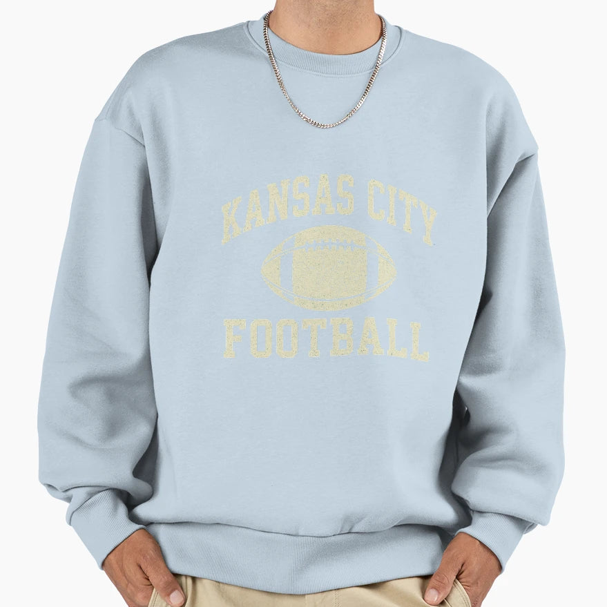 Kansas City Football Distressed T-Shirt - Fun Novelty Design for Adults - T-Shirt, Sweatshirt, Hoodie