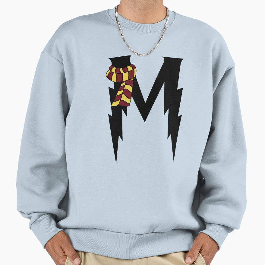 M Harry P Hp Griffin Letter Sweatshirt - Trendy Graphic for Adults - T-Shirt, Sweatshirt, Hoodie
