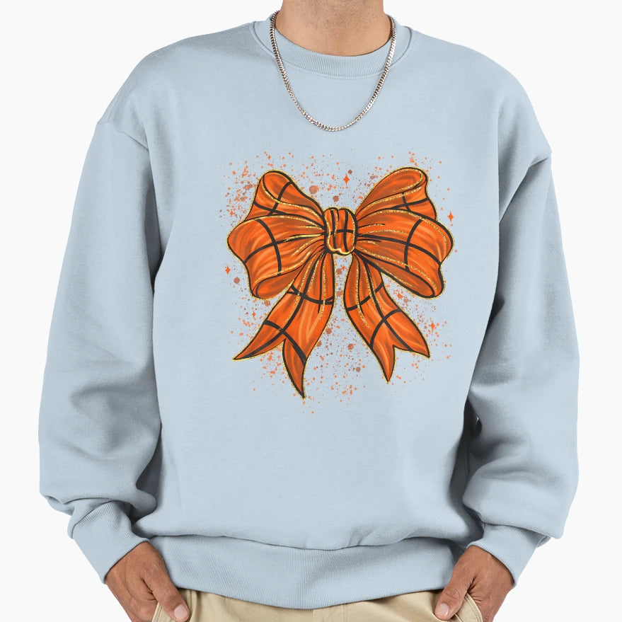 Basketball Coquette Bow Basketball Sweatshirt - Fun Novelty Design Unisex - T-Shirt, Sweatshirt, Hoodie