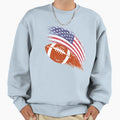 American Football Flag Sports Sweatshirt - Novelty Apparel for Adults - T-Shirt, Sweatshirt, Hoodie