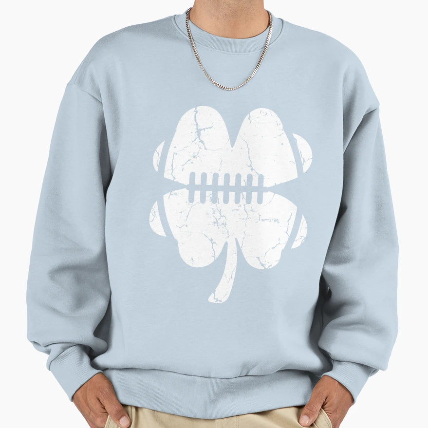 Irish Shamrock Rugby Sports St Sweatshirt - Fun Novelty Design Men Women - T-Shirt, Sweatshirt, Hoodie
