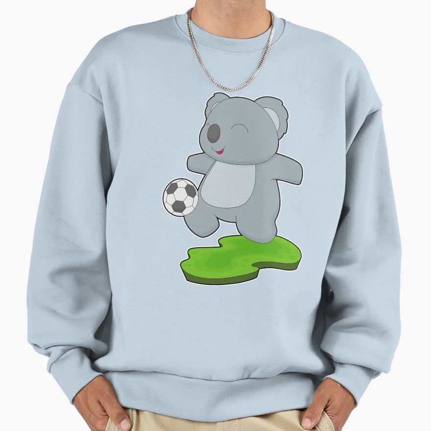 Koala Soccer Player Soccer Sweatshirt - Trendy Graphic Men Women - T-Shirt, Sweatshirt, Hoodie
