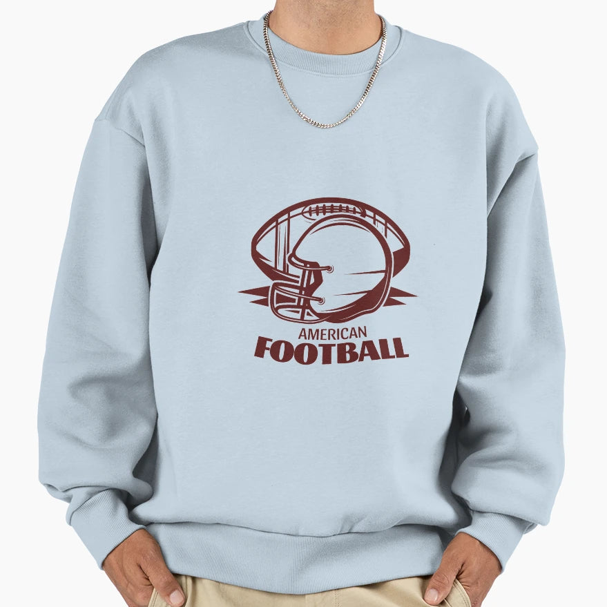 Football American Sweatshirt - Aesthetic Graphic for Adults - T-Shirt, Sweatshirt, Hoodie