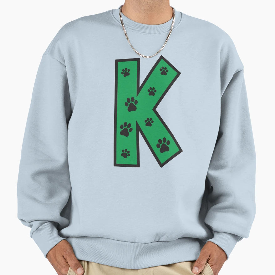 Paw Alphabet Sweatshirt - Graphic Print Unisex - T-Shirt, Sweatshirt, Hoodie