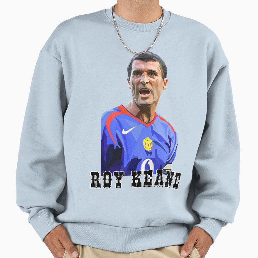 Roy Keane Football Superstar Sweatshirt - Graphic Print Men Women - T-Shirt, Sweatshirt, Hoodie