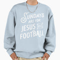 Sundays Are Jesus And Football Sports T-Shirt - Graphic Print for Adults - T-Shirt, Sweatshirt, Hoodie