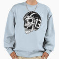Skull Rider Bikers Tattoo Helmet Sweatshirt - Trendy Graphic for Adults - T-Shirt, Sweatshirt, Hoodie