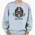Denver Football Helmet Sugar Sweatshirt - Fun Novelty Design for Adults - T-Shirt, Sweatshirt, Hoodie