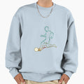 Minimal Neon Soccer Kick Line Art Sweatshirt - Graphic Print Unisex - T-Shirt, Sweatshirt, Hoodie