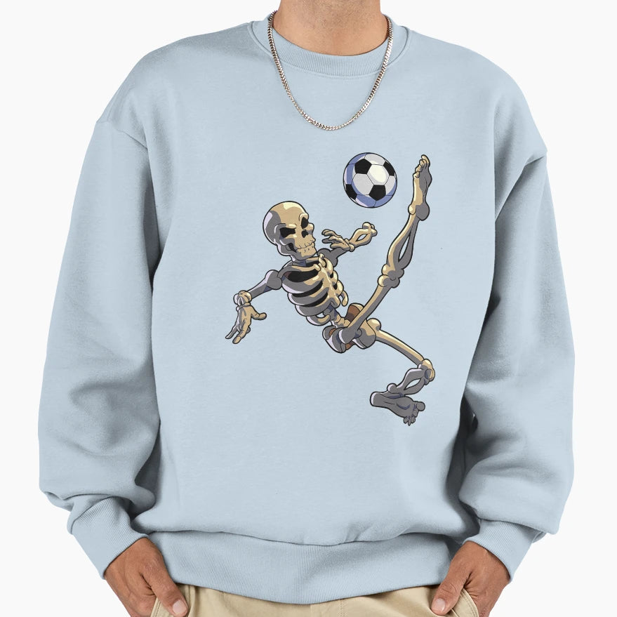 Soccer Halloween Skeleton Player Sweatshirt - Fun Novelty Design for Adults - T-Shirt, Sweatshirt, Hoodie