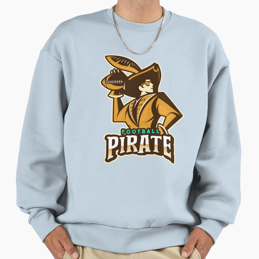 Football Pirate Sweatshirt - Aesthetic Graphic Unisex - T-Shirt, Sweatshirt, Hoodie