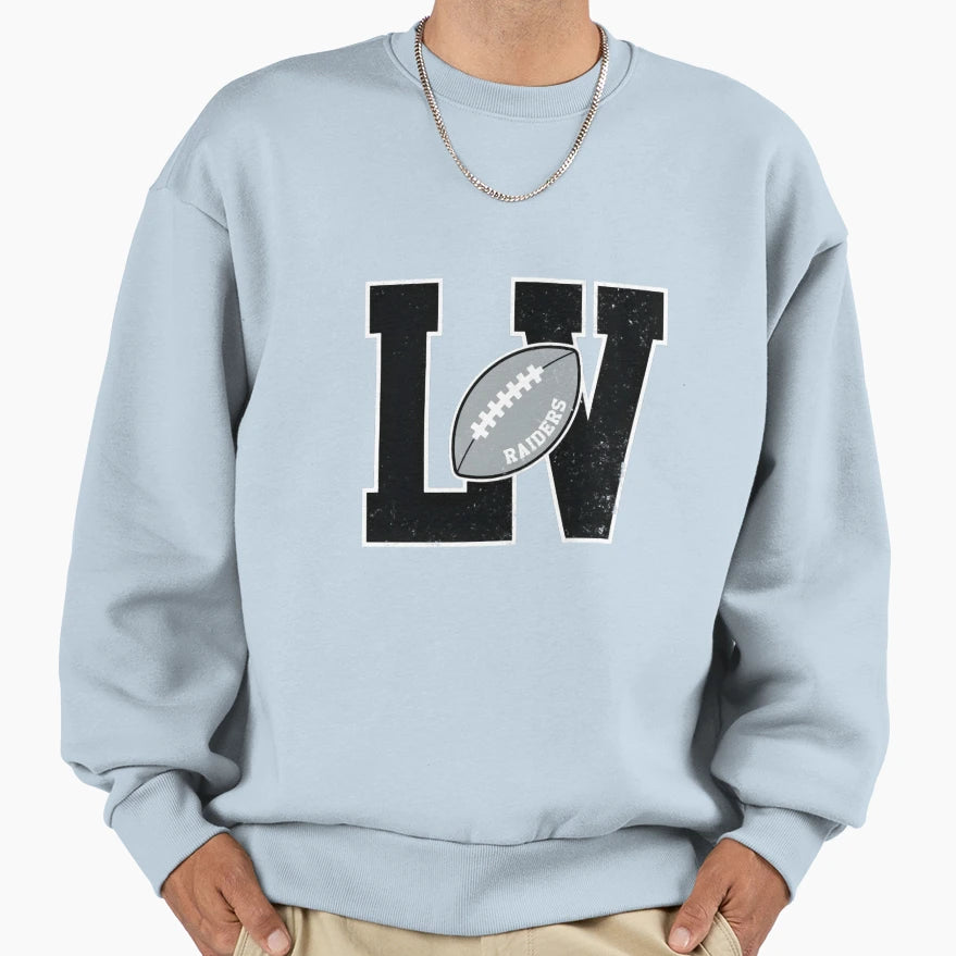 Big Bold Las Vegas Raiders Sweatshirt - Casual Everyday Wear Unisex - T-Shirt, Sweatshirt, Hoodie