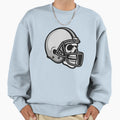 Skull Helmet Football Sweatshirt - Unique Graphic Unisex - T-Shirt, Sweatshirt, Hoodie