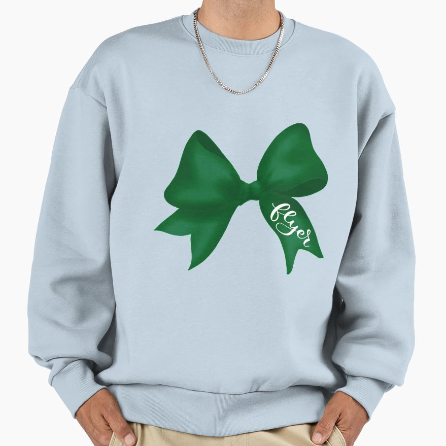 Green Flyer Bow Sweatshirt - Streetwear Style Unisex - T-Shirt, Sweatshirt, Hoodie