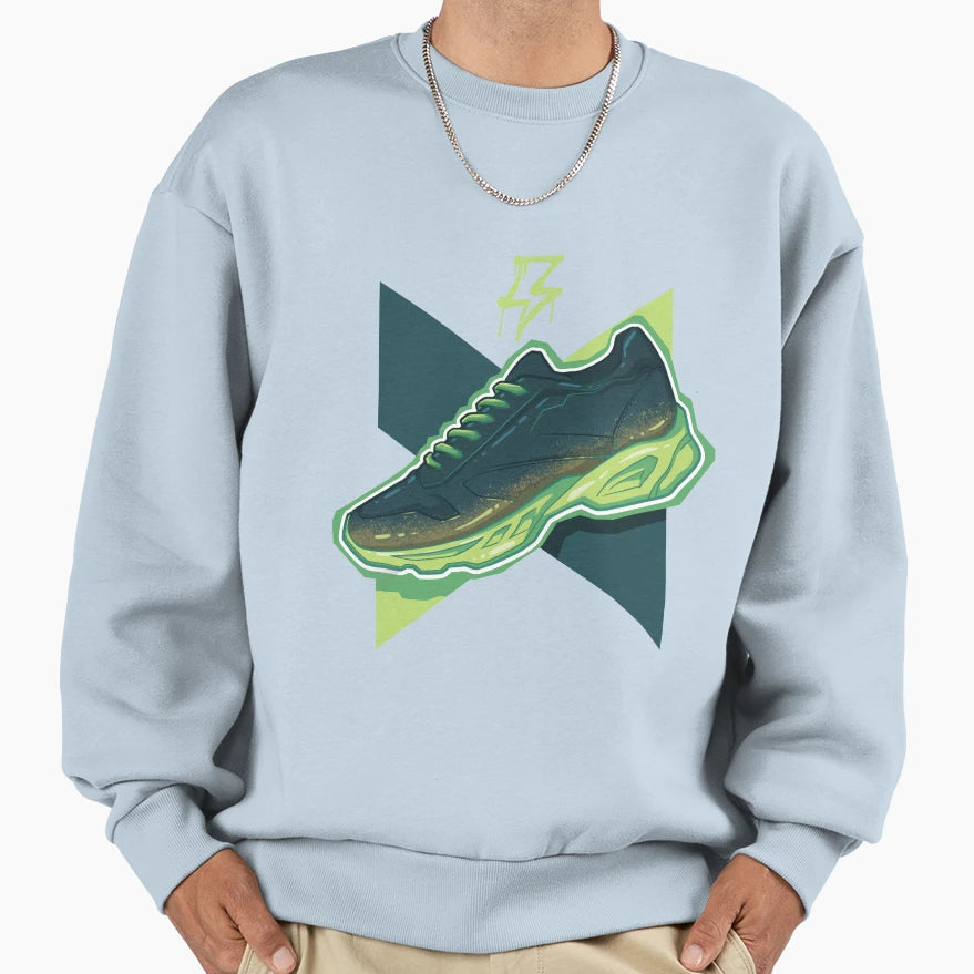 Urban Sneaker T Shirts Graffiti Green T-Shirt - Novelty Apparel Men Women - T-Shirt, Sweatshirt, Hoodie