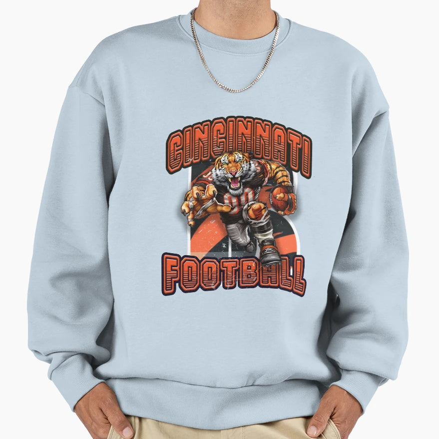 Cincinnati Football Sweatshirt - Casual Everyday Wear for Adults - T-Shirt, Sweatshirt, Hoodie