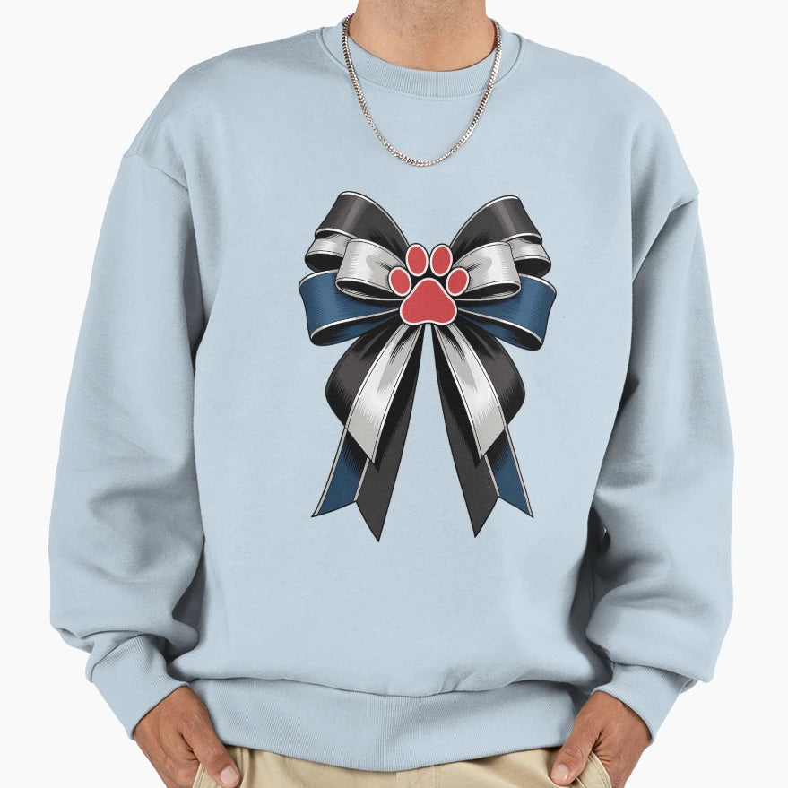 Coquette Bow Puppy Pride Flag Mom Sweatshirt - Minimalist Print for Adults - T-Shirt, Sweatshirt, Hoodie
