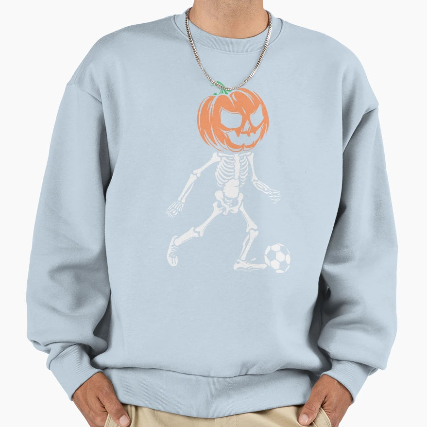 Skeleton Soccer Player Sports Vibe Sweatshirt - Novelty Apparel Unisex - T-Shirt, Sweatshirt, Hoodie