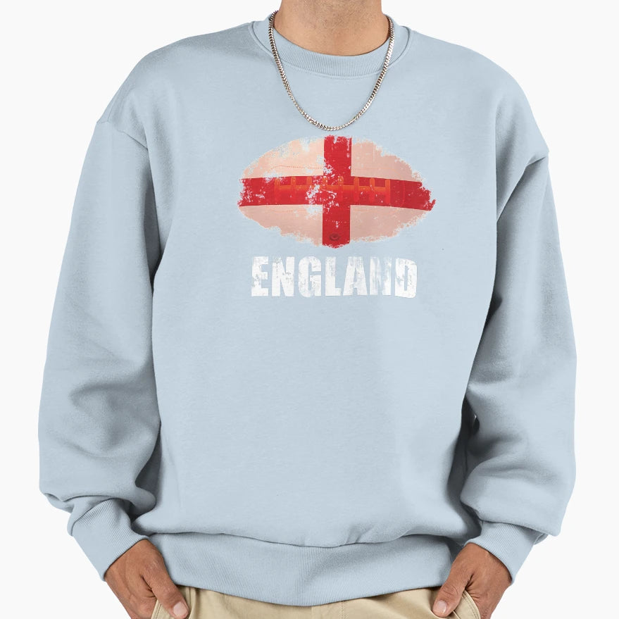 Distressed England Rugby Lions Sweatshirt - Graphic Print Unisex - T-Shirt, Sweatshirt, Hoodie
