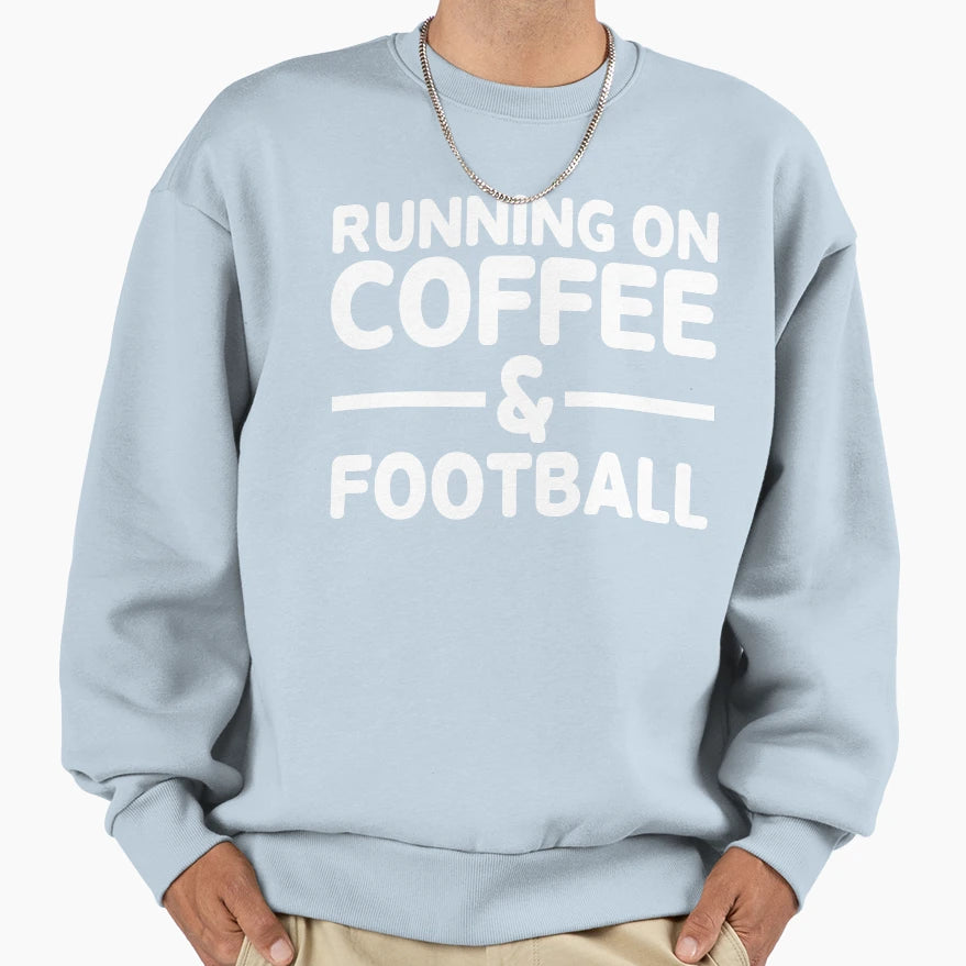 Coffee Football Gift Sweatshirt - Fun Novelty Design Unisex - T-Shirt, Sweatshirt, Hoodie
