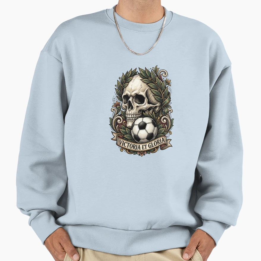 Victoria Et Gloria Skull Sweatshirt - Casual Everyday Wear Men Women - T-Shirt, Sweatshirt, Hoodie