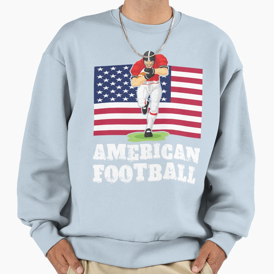 American Football Sweatshirt - Graphic Print Men Women - T-Shirt, Sweatshirt, Hoodie