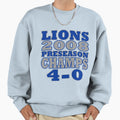 Funny Lions Football Preseason Sweatshirt - Minimalist Print for Adults - T-Shirt, Sweatshirt, Hoodie