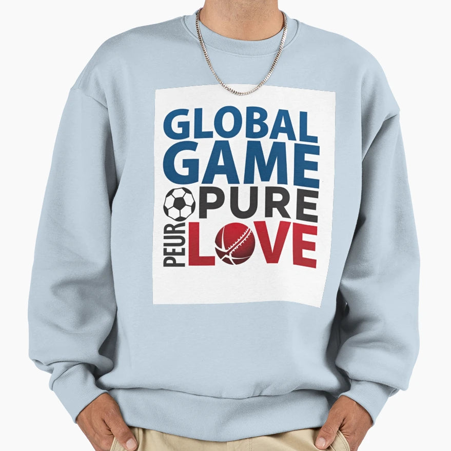 Global Game Pure Love Sweatshirt - Trendy Graphic Unisex - T-Shirt, Sweatshirt, Hoodie