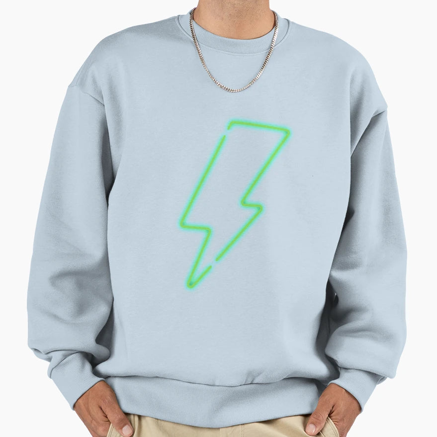 Flash Lightning Bolt Sweatshirt - Unique Graphic Unisex - T-Shirt, Sweatshirt, Hoodie