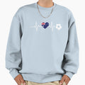 Australia Soccer Heartbeat Sweatshirt - Casual Everyday Wear for Adults - T-Shirt, Sweatshirt, Hoodie